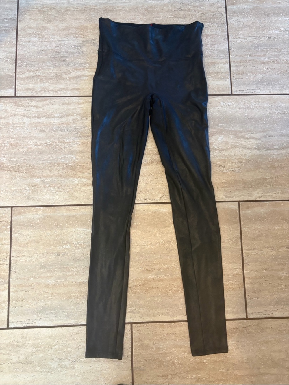 Spanx Faux Leather black leggings size small